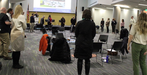 Participants in WMed's Ally program gathered Nov. 30 for a training on Restorative Justice.