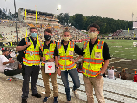WMed students and physicians step up to provide medical coverage at WMU football games amid national EMS shortage